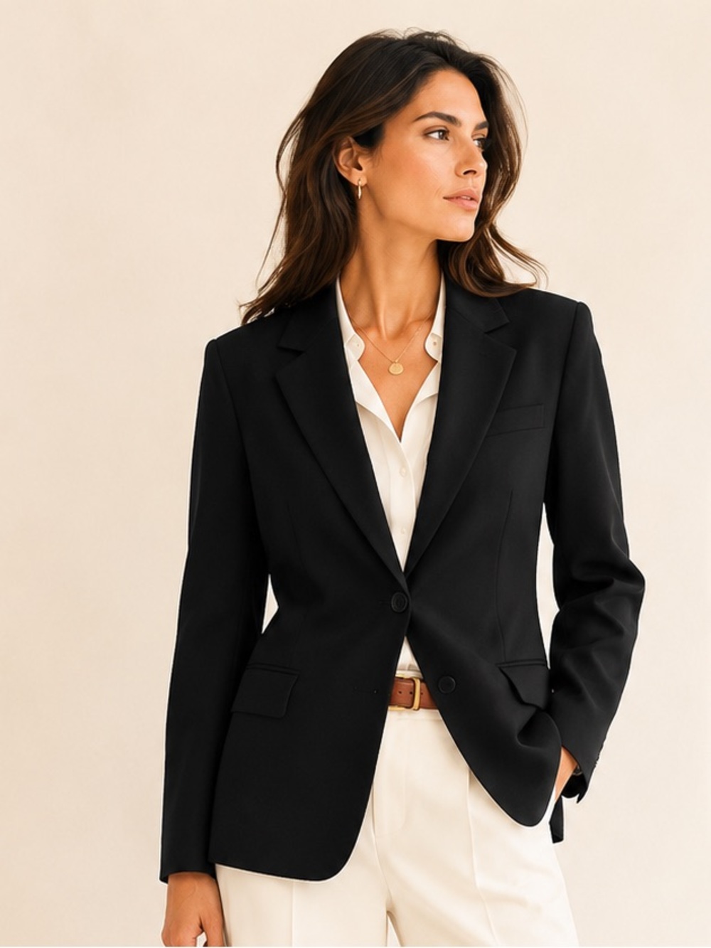 Vintage Marisa Minicucci Wool Hourglass Blazer Office Siren Canada Sz 4